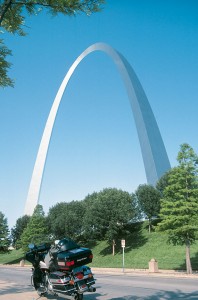 The Gateway Arch in St. Louis stands 630 feet high, and 630 feet across at the base.
