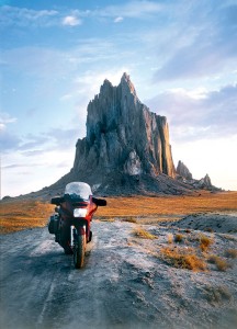 If you don’t mind a little dirt-road riding you can see Shiprock up close.