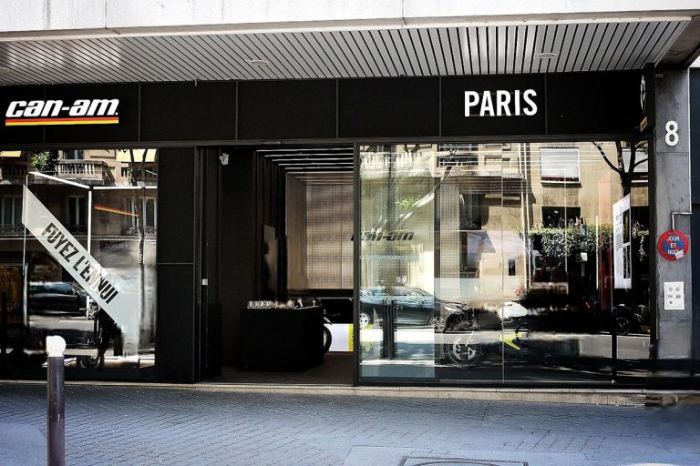 BRP Opens First European Flagship Store in Paris Featuring Electric Can-Am Motorcycles