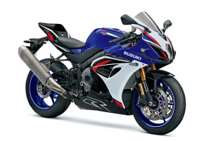 2025 Suzuki GSX-R1000R supersport motorcycle, front-right 3/4 angle view.