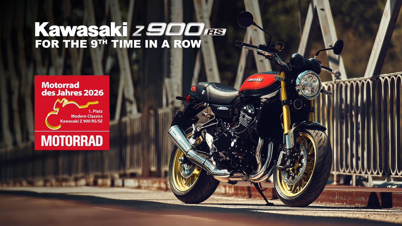 Kawasaki Z900RS modern classic motorcycle 2026 model design