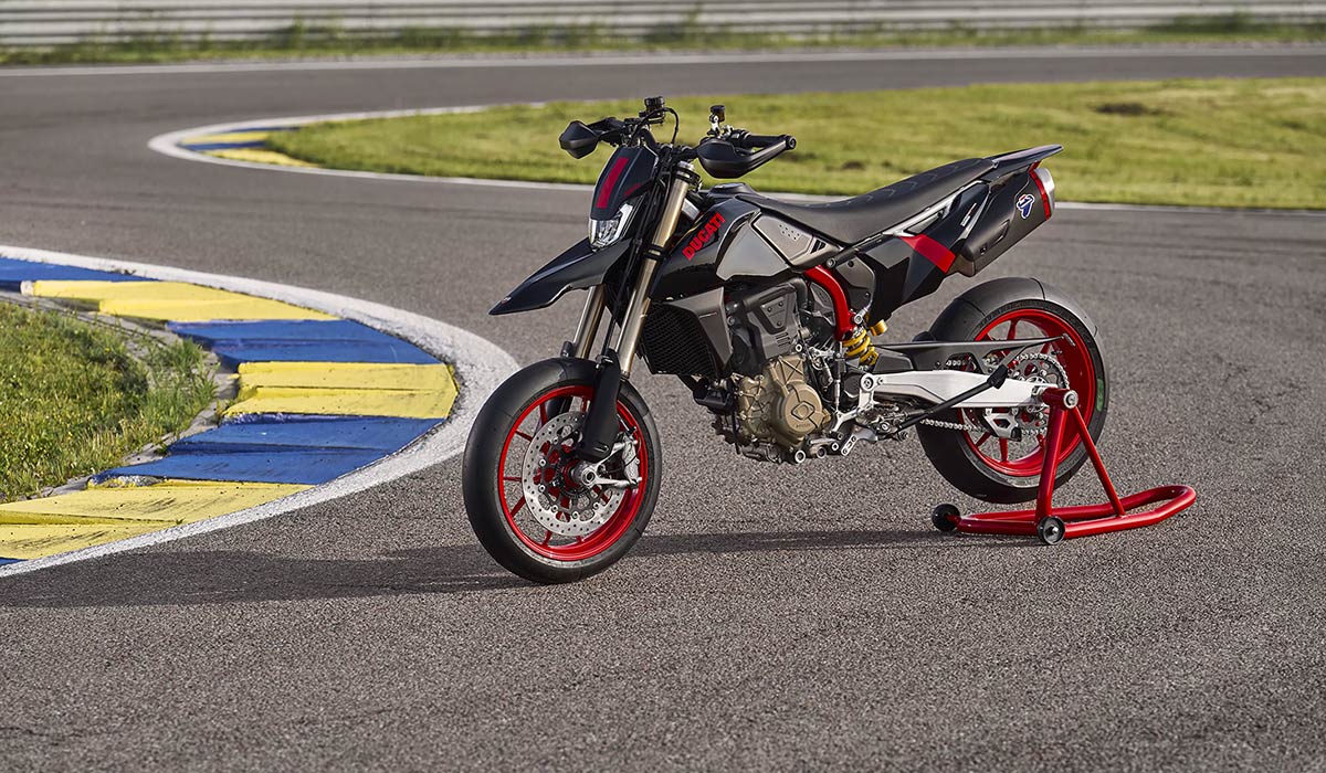 Ducati Hypermotard 698 Mono Nera black and red supermotard motorcycle